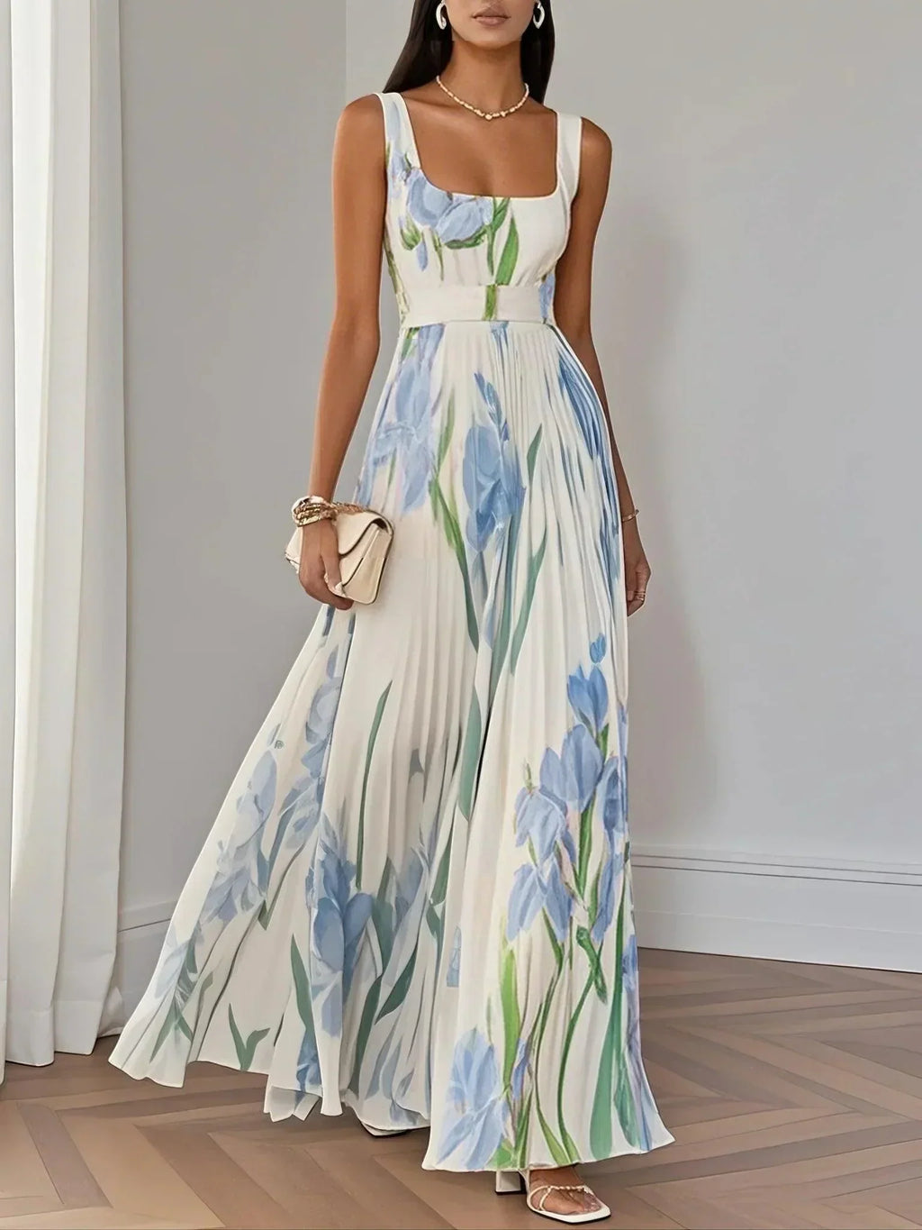 Raelynn™ | Elegant Pleated Maxi Dress