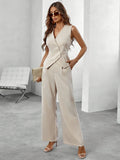 Women'S Summer Two Piece Set with Asymmetric Style